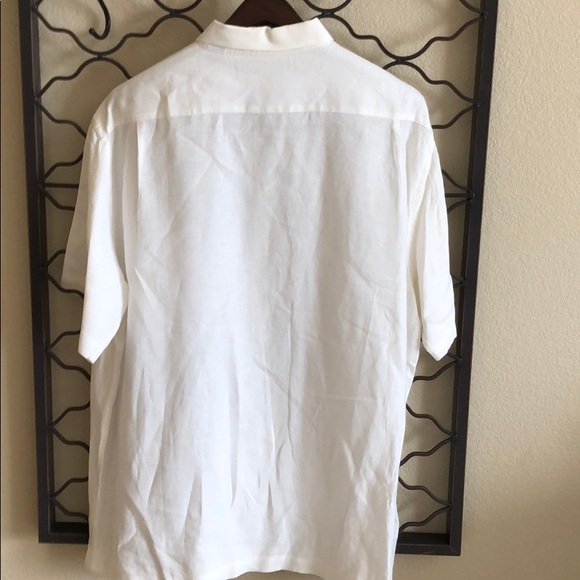 Perry Ellis 100% linen shirt - Picture 4 of 5